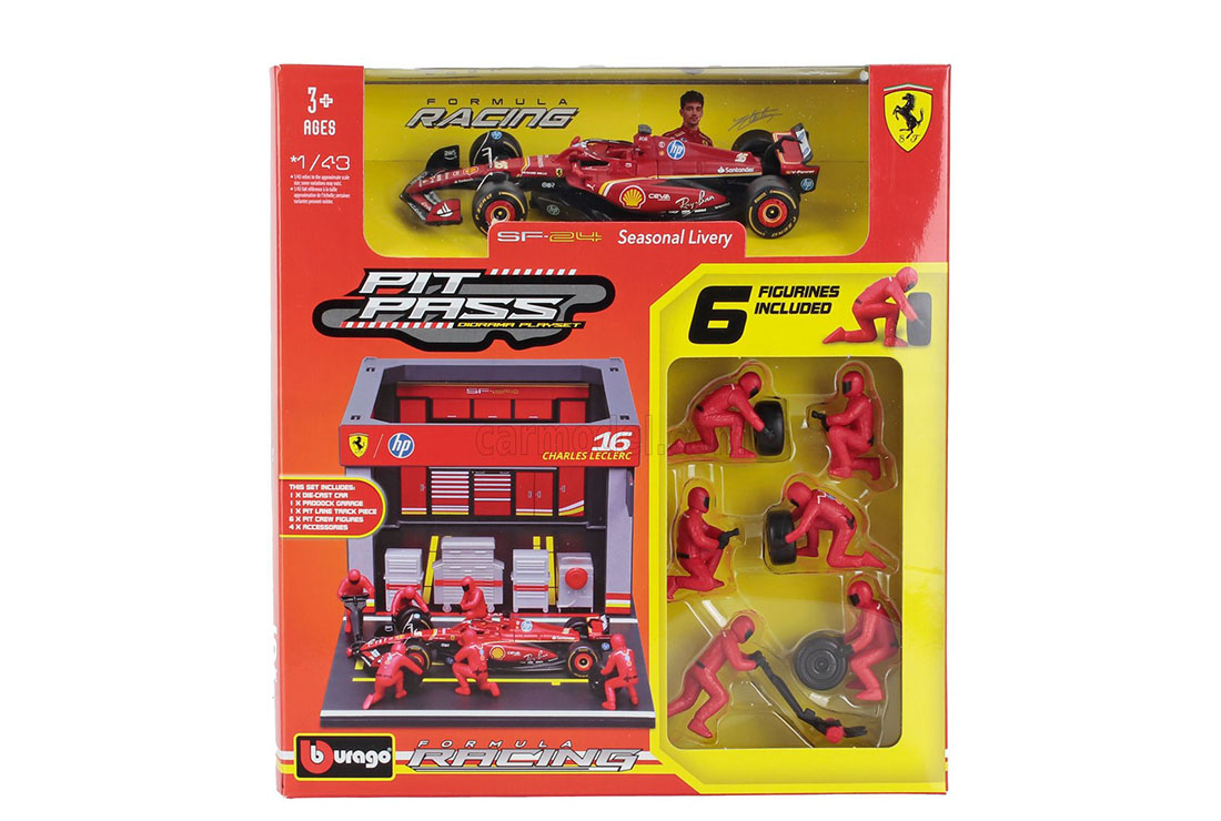 Diorama garage pit-stop Ferrari SF24