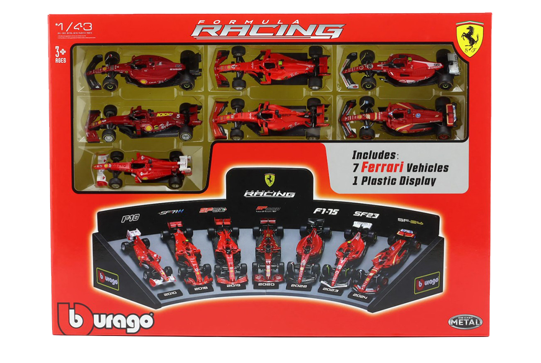 Coffret Ferrari F1 (F10, SF71H, SF90, SF1000, F1-75, SF-23, SF-24)