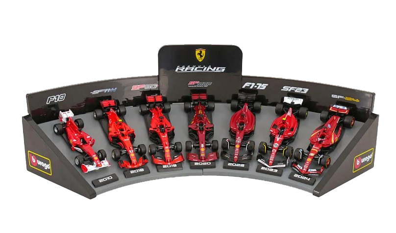 Coffret Ferrari F1 (F10, SF71H, SF90, SF1000, F1-75, SF-23, SF-24)